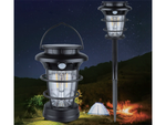 Lanterne de camping solaire lanterne de jardin led usb détecteur de mouvement au crépuscule