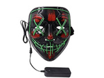 Svietiace led maska halloween strana očista