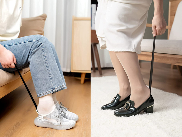 Zapato cuchara metal grande gancho largo