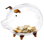 LARGE BROWN PIGGY BANK (36)