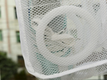 Pungă de plasă pentru spălarea pantofilor pentru copii cu fermoar încăpător