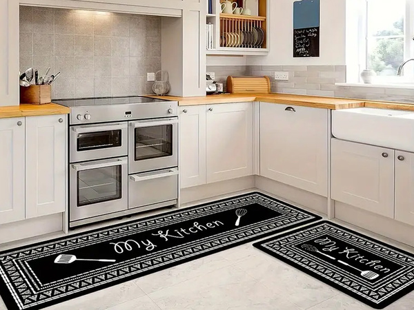 Dywanik dywan dekoracyjny kuchenny zestaw 2 szt. Kuchnia wzory chodnik