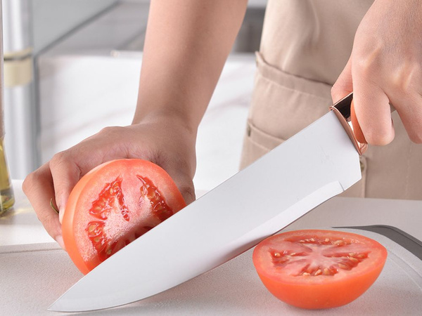 Kitchen knife set with utensils and cutting board 12pcs knife block stand set