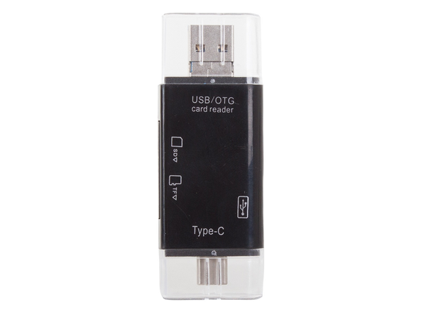 Čtečka karet sd microsd tf usb usb-c micro usb otg