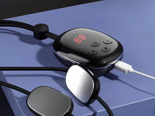 Электростимулятор массажер для шеи usb 15 мощность 4 режима нагрева массаж шеи ems