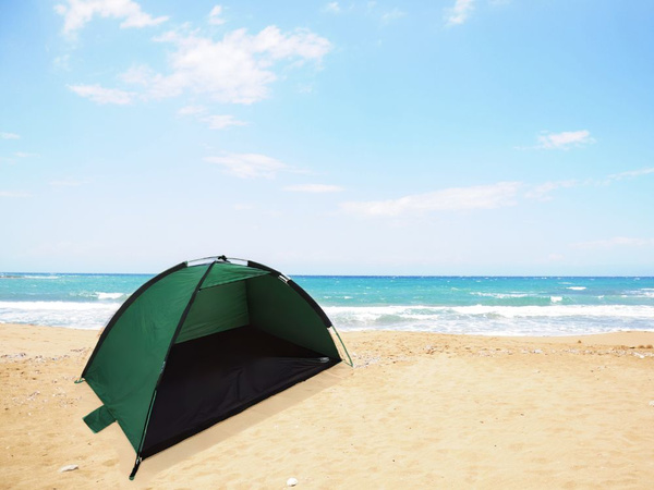 Strandzelt strandschirm uv schutz halboffenes gartenzelt mit abdeckung