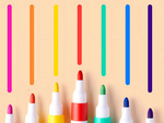 ACRYLIC MARKERS 12 PCS COLOUR FOR GLASS PLASTIC METAL WOOD + CASE