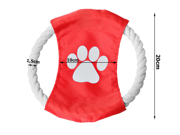 Dog toy chew tug rope frisbee disc
