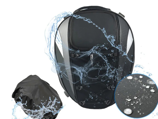 Motocicletă rucsac motocicletă cască impermeabil sac pannier scaun 2in1