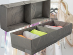 Organisateur de sous-vêtements chaussettes tiroir garde-robe séparateurs large