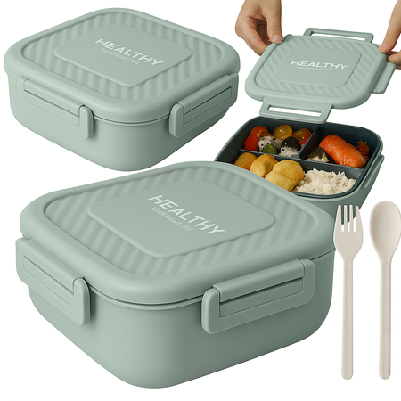 Lunchbox breakfast box breakfast container lunch box with compartments cutlery