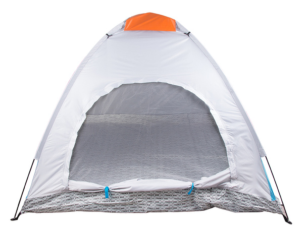 Tente de camping pour 2 personnes avec moustiquaire et couverture lumineuse