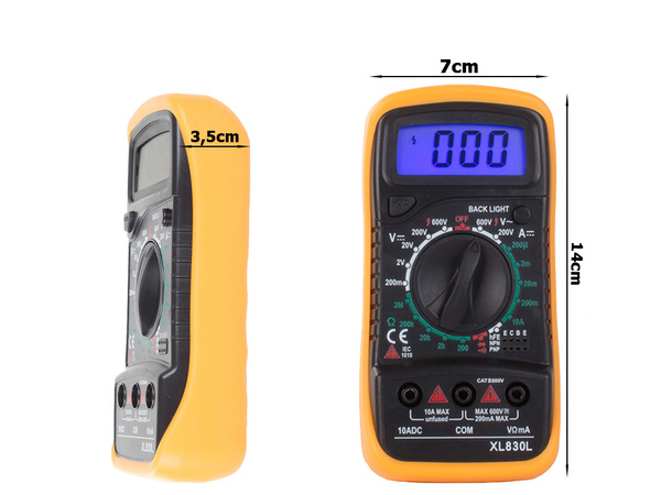 Digitálny merač prúdu multimeter tester napätia