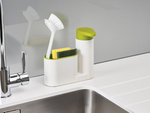 Distributeur de cuisine organisateur savon liquide éponge