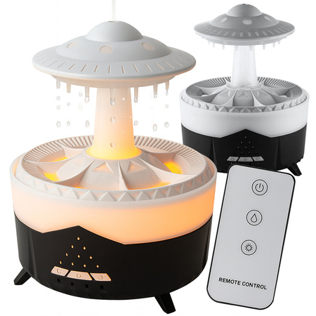 Gaisa mitrinātājs aromāta difuzors led lampa ufo formas ar pilotu
