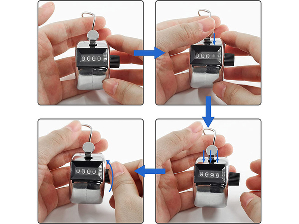 Contor pedometru mecanic cu clicker manual