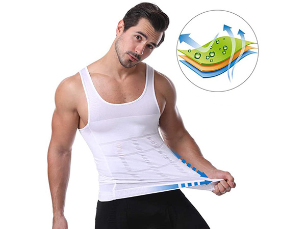 Schlankheits-t-shirt schlankheits-weste für männer