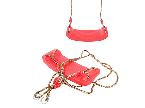 Columpio de jardín infantil asiento de flores con cuerda al árbol