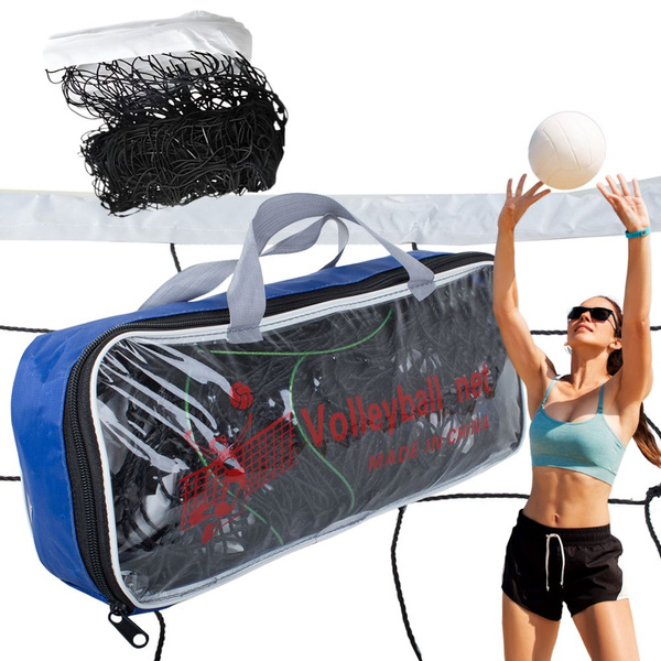 Filet de volley-ball 9.5x1m avec corde et sac de sport de plage