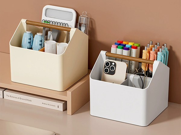 Organizador de escritorio para pequeños objetos de baño y cosméticos