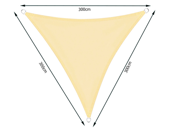 3x3x3m ūdensnecaurlaidīgs dārza saulessargu trijstūris