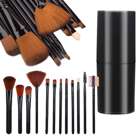 Set de pinceaux de maquillage professionnel 12 pièces