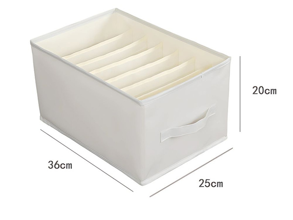 Clothes organiser underwear trousers drawer wardrobe socks white