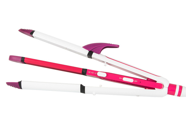 Curling iron straightener crimper 3in1 curls