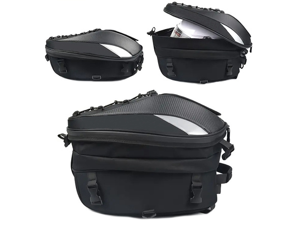 Motocicletă rucsac motocicletă cască impermeabil sac pannier scaun 2in1