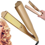 Hair straightener ceramic curling iron 2in1 twist