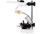 Third hand soldering kit magnifying glass holder 6 led