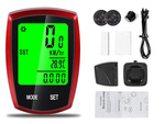 Contador de bicicleta inalámbrico velocímetro lcd