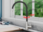 Flexible küchenarmatur mit schwenkbarem auslauf 360 flexibel