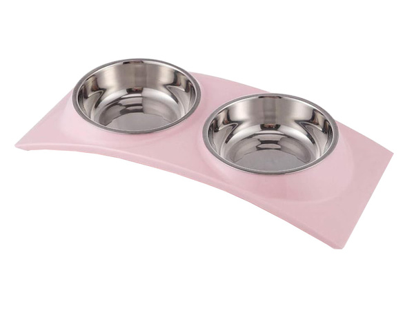 Metallschützen für hunde und katzen 2er set 0,4 l