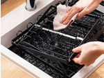Dishwasher dryer plates cutlery cups two-level drainer with tray