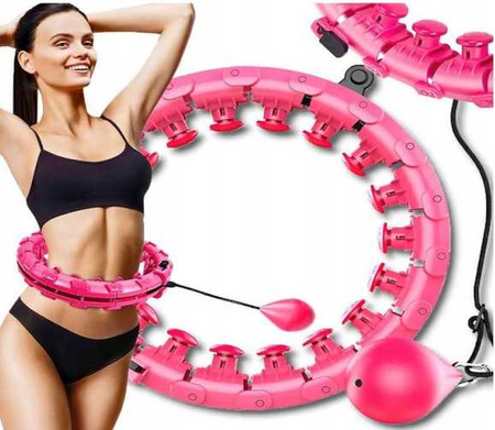 ROSA GEWICHTETES HULA-HOOP (20)