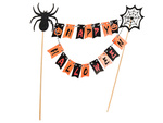 Halloween decoration for a cake cupcake picker topper garland paper