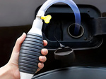 BOMBA PARA VACIAR COMBUSTIBLE AGUA ACEITE BOMBA MANUAL SET 2M ABRAZADERAS DE MANGUERA