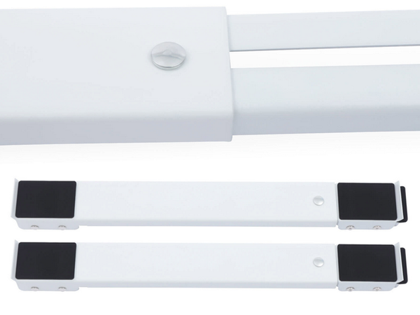 Movable base for washing machine stand on wheels