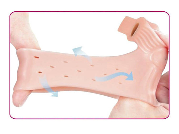Разделитель пальцев ног для hallux valgus гелевый клиновидный магнит