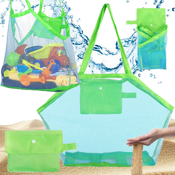 Sac de plage shopping jouets de plage léger xxl sac grand filet