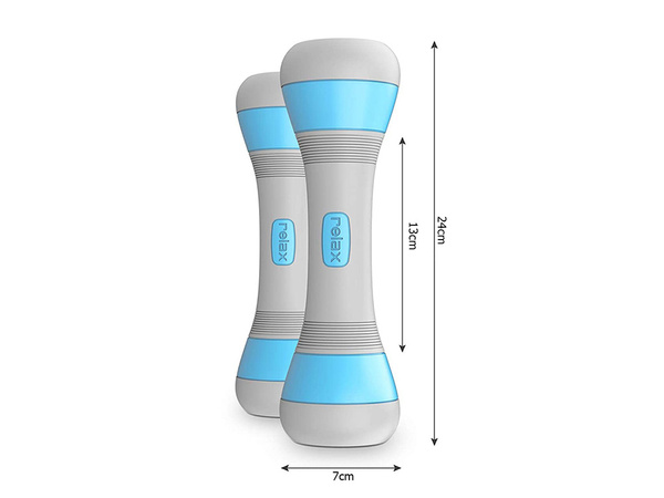 Fitness dumbbells adjustable 2 x 2 kg set of 2 pieces adjustable weight