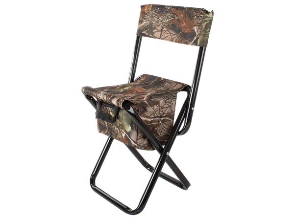 Fishing chair with backrest and carry bag