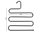 Trouser hanger for wardrobe 5 pairs solid