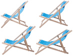 Wooden deckchair beach chairs folding garden cushion beach chair