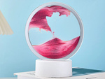 Lampe sable 3d dynamique et mouvante sable décoratif bureau usb led rgb