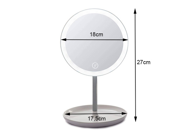 Led make-up mirror for cosmetics