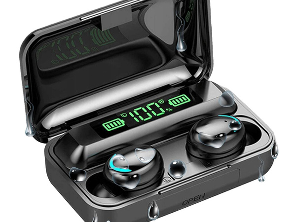 Bluetooth juhtmevabad kõrvaklapid f9 tws powerbank