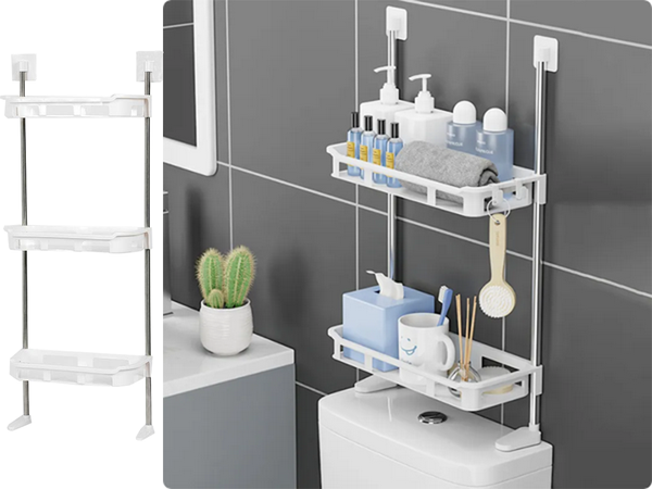 3-stöckiges badezimmerregal toilettenständer