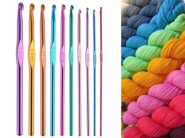 Croșetat kit croșetat caz 0.5-6.5 50el